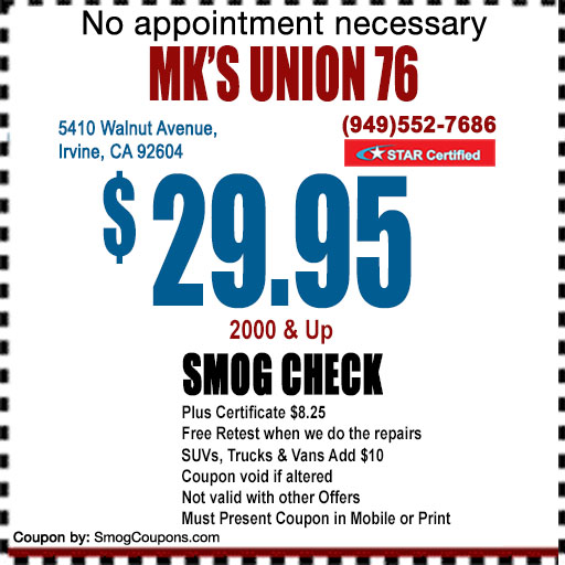 Smog Check Coupon